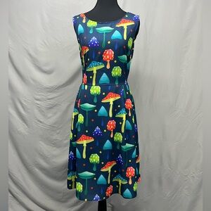 NWT LA Soul Colorful Mushroom Print Dress XL